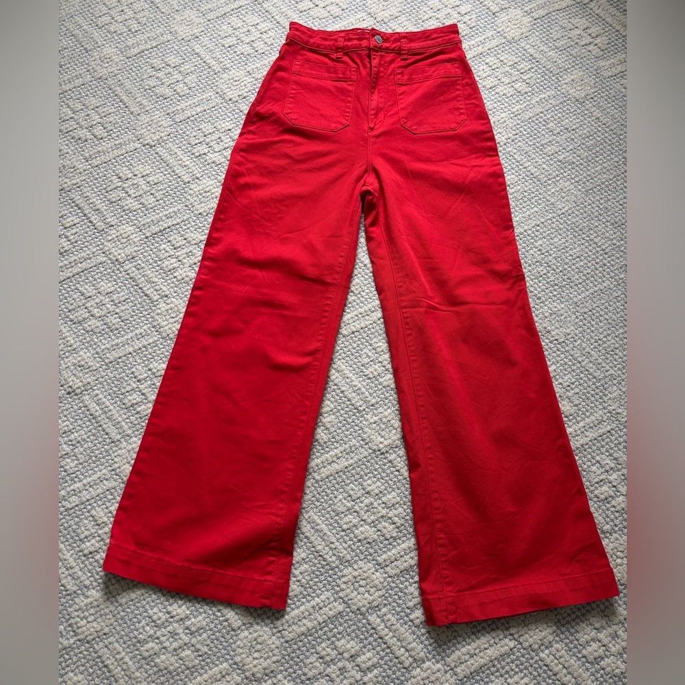 Rollas Red wide leg denim sz 26
